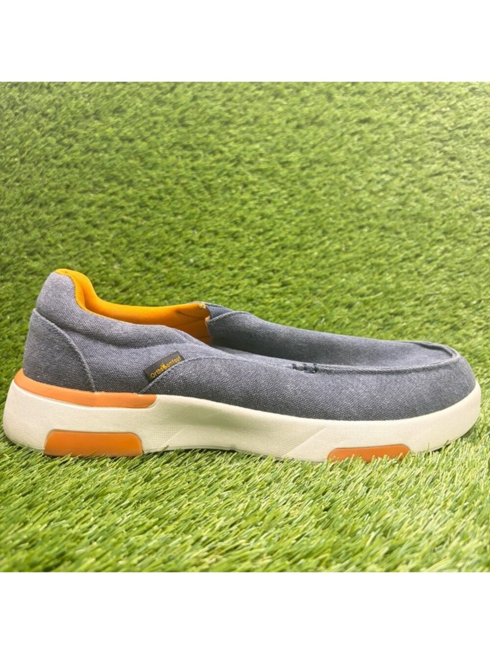 OrthoComfoot Orthopedic Mens Size 11.5 Blue Casual Classic Slip On Loafer Shoes